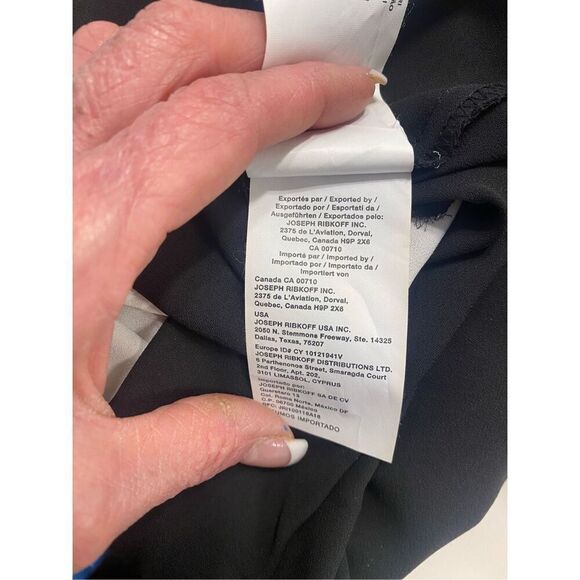 Joseph Ribkoff Sleeveless B-Neck Tunic Long Asymmetrical Sz. 14 - Picture 9 of 9